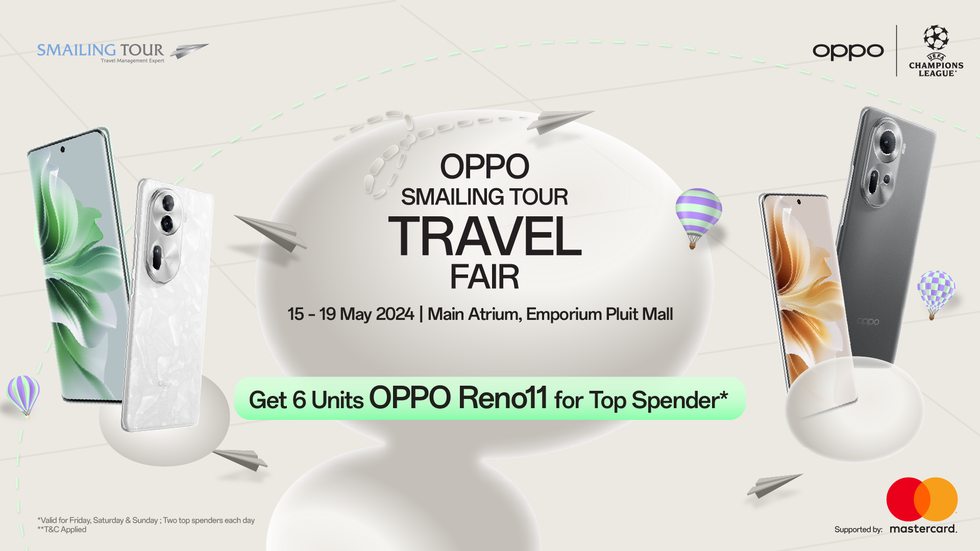 Oppo Smailing Travel Fair Top Spender 2024